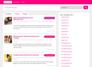 How alemizmir.com looks like on a tablet such as an iPad.