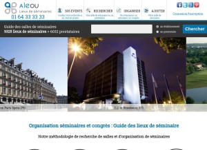 How aleou.fr looks like on a tablet such as an iPad.