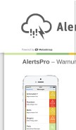 How alertspro.com looks like on a mobile device such as an iPhone.