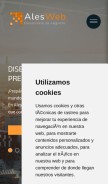 How alesweb.es looks like on a mobile device such as an iPhone.