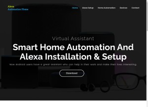 How alexaautomationhome.com looks like on a tablet such as an iPad.