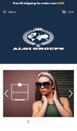 How algigroups.com looks like on a mobile device such as an iPhone.
