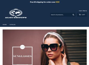 How algigroups.com looks like on a tablet such as an iPad.