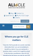 How ali-cle.org looks like on a mobile device such as an iPhone.
