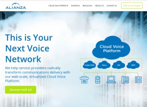 How alianza.com looks like on a tablet such as an iPad.