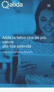 How alida.it looks like on a mobile device such as an iPhone.
