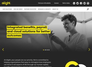 How alight.com looks like on a tablet such as an iPad.