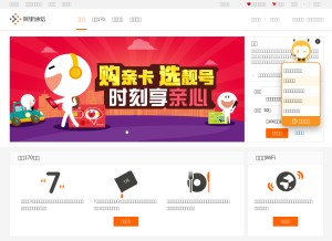 How aliqin.cn looks like on a tablet such as an iPad.