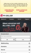 How all-inkl.com looks like on a mobile device such as an iPhone.