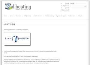 How all.de looks like on a tablet such as an iPad.