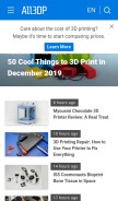 How all3dp.com looks like on a mobile device such as an iPhone.