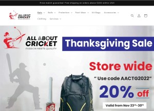 How allaboutcricket.us looks like on a tablet such as an iPad.