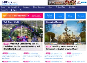 How allears.net looks like on a tablet such as an iPad.