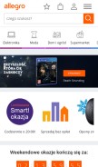 How allegro.pl looks like on a mobile device such as an iPhone.