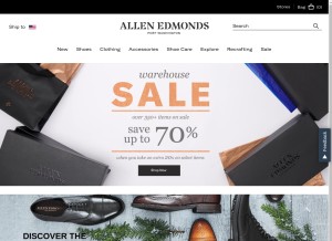 How allenedmonds.com looks like on a tablet such as an iPad.
