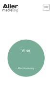 How allermediesalg.dk looks like on a mobile device such as an iPhone.
