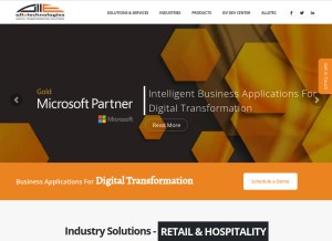 How alletec.com looks like on a tablet such as an iPad.