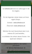 How allnatura.de looks like on a mobile device such as an iPhone.