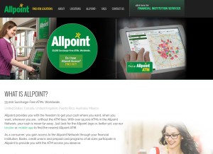 How allpointnetwork.com looks like on a tablet such as an iPad.