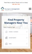 How allpropertymanagement.com looks like on a mobile device such as an iPhone.