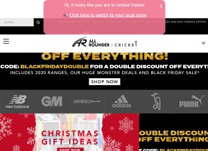 How allroundercricket.com looks like on a tablet such as an iPad.