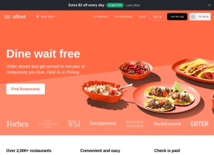 How allsetnow.com looks like on a tablet such as an iPad.