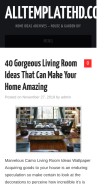 How alltemplatehd.com looks like on a mobile device such as an iPhone.