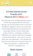 How allthetests.com looks like on a mobile device such as an iPhone.