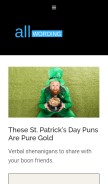 How allwording.com looks like on a mobile device such as an iPhone.