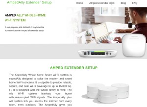 How allywifismart.com looks like on a tablet such as an iPad.