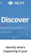 How alm.com looks like on a mobile device such as an iPhone.