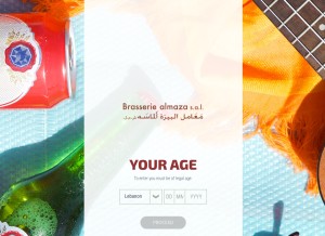 How almaza.com.lb looks like on a tablet such as an iPad.