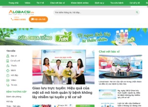 How alobacsi.com looks like on a tablet such as an iPad.