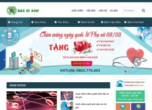 How alobacsi24h.com looks like on a tablet such as an iPad.