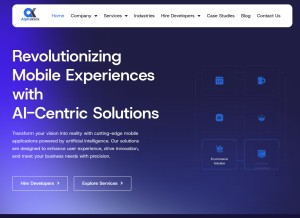 How alphaklick.com looks like on a tablet such as an iPad.