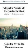 How alquilerventadepartamentos.wordpress.com looks like on a mobile device such as an iPhone.