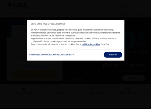 How alsa.es looks like on a tablet such as an iPad.