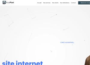 How alsapixel.com looks like on a tablet such as an iPad.