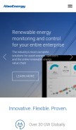 How alsoenergy.com looks like on a mobile device such as an iPhone.