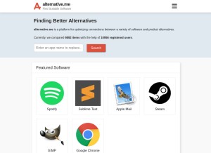 How alternative.me looks like on a tablet such as an iPad.
