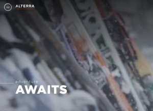 How alterramtnco.com looks like on a tablet such as an iPad.