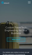 How altexsoft.com looks like on a mobile device such as an iPhone.