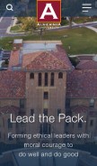 How alvernia.edu looks like on a mobile device such as an iPhone.
