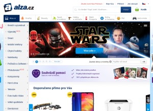 How alza.cz looks like on a tablet such as an iPad.