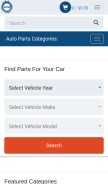 How am-autoparts.com looks like on a mobile device such as an iPhone.
