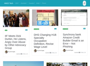 How am22tech.com looks like on a tablet such as an iPad.