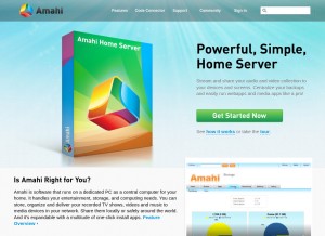How amahi.org looks like on a tablet such as an iPad.