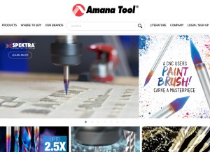 How amanatool.com looks like on a tablet such as an iPad.