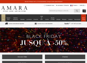 How amara.com looks like on a tablet such as an iPad.