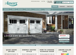 How amarr.com looks like on a tablet such as an iPad.